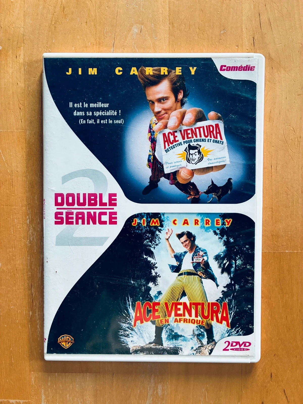 Double DVD slim Ace Ventura et Ace Ventura en Afrique Jim Carrey.